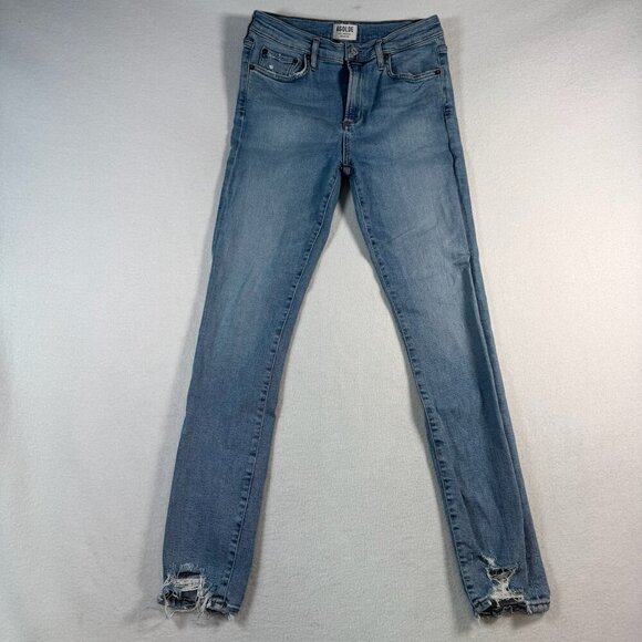 Agolde Jeans Womens 29 Blue Skinny Mid Rise Medium Wash Stretch - Picture 1 of 11